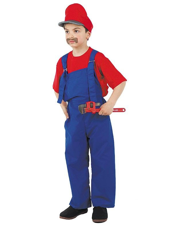 Disfraces de fontanero Mario niño