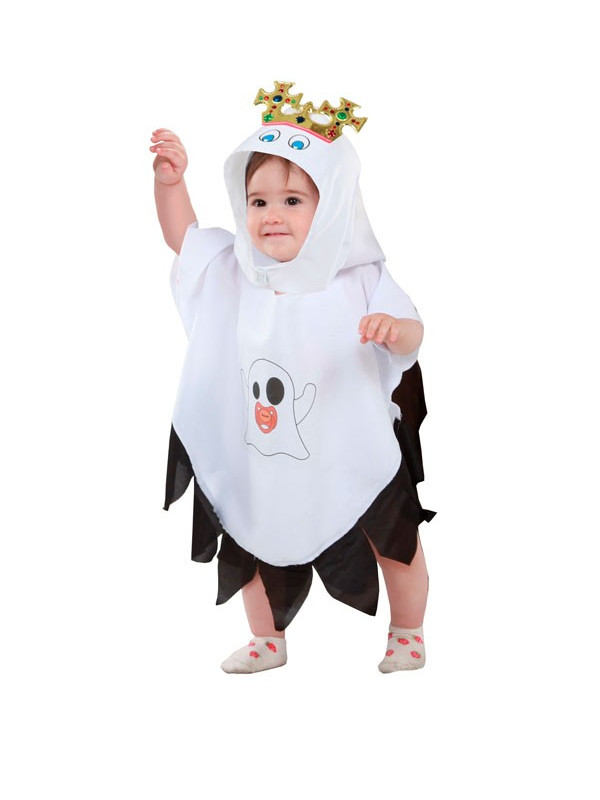Disfraz de fantasma rey para bebé