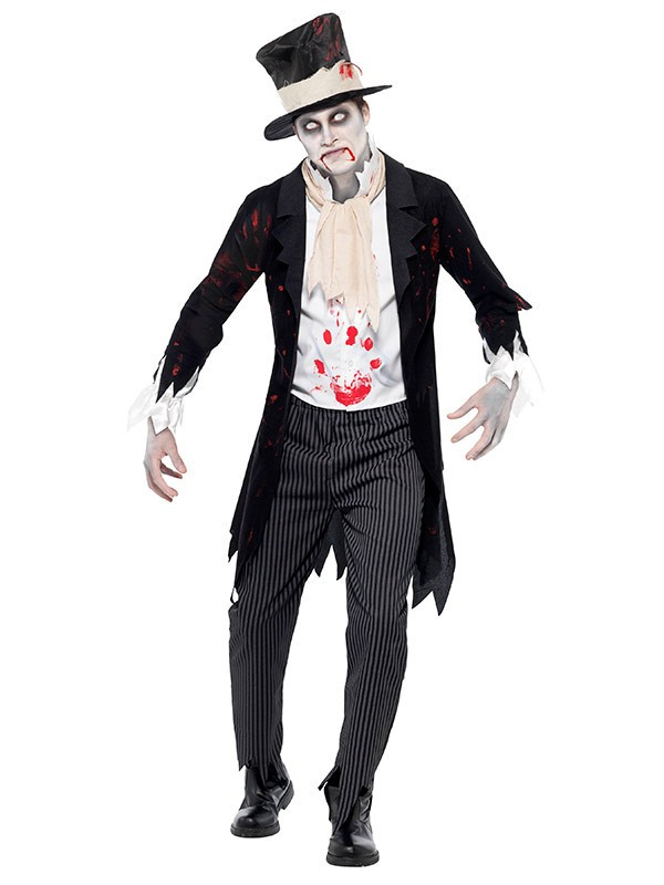Disfraz de novio zombie para hombre