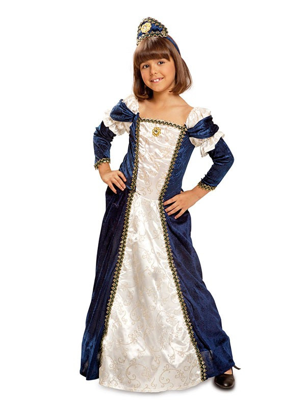 Disfraz doncella medieval para niña