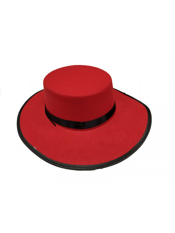 Sombrero cordobés rojo