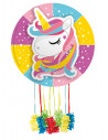 Piñata unicornio arcoiris