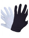 Weisse und schwarze Baumwoll Handschuhe