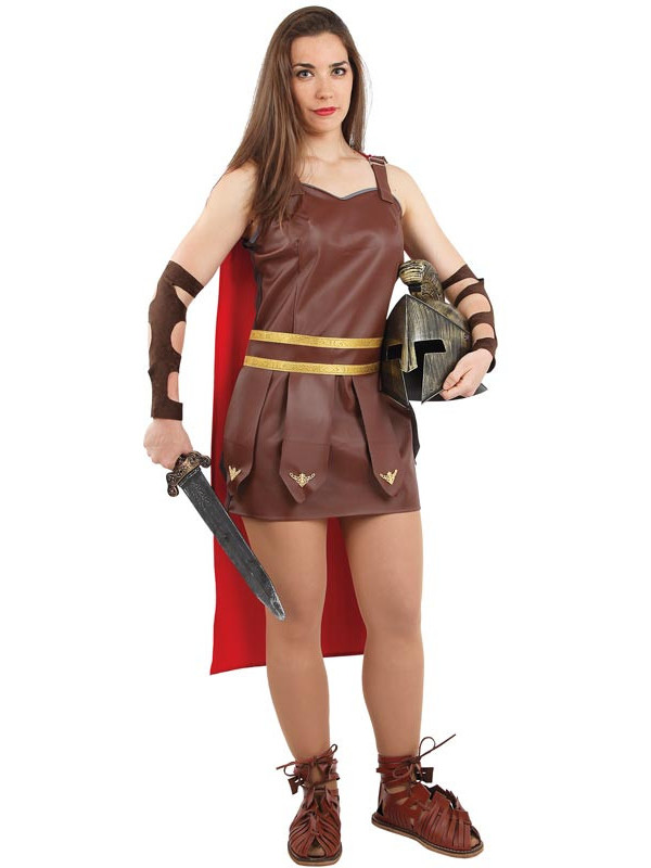 Disfraz de romana gladiadora mujer