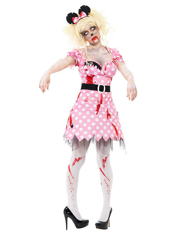 Disfraz Minnie zombie mujer