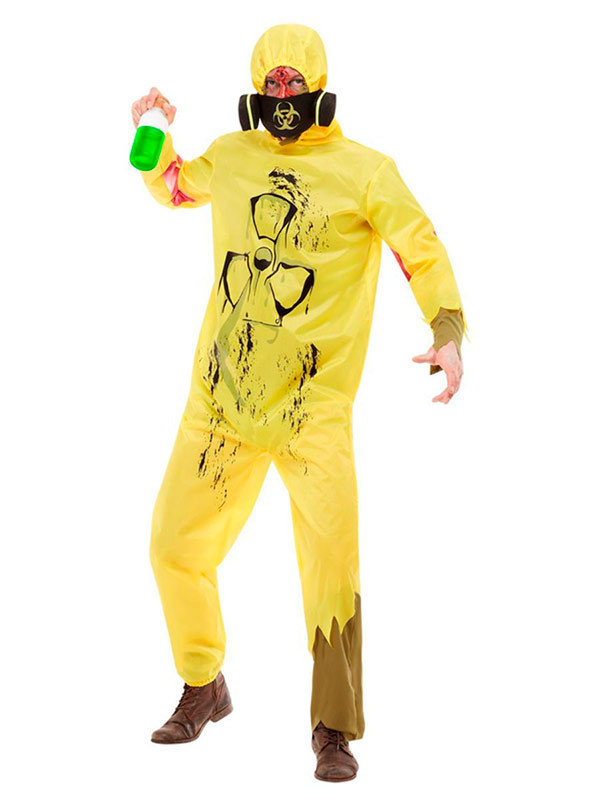 Disfraz zombie radiactivo adulto