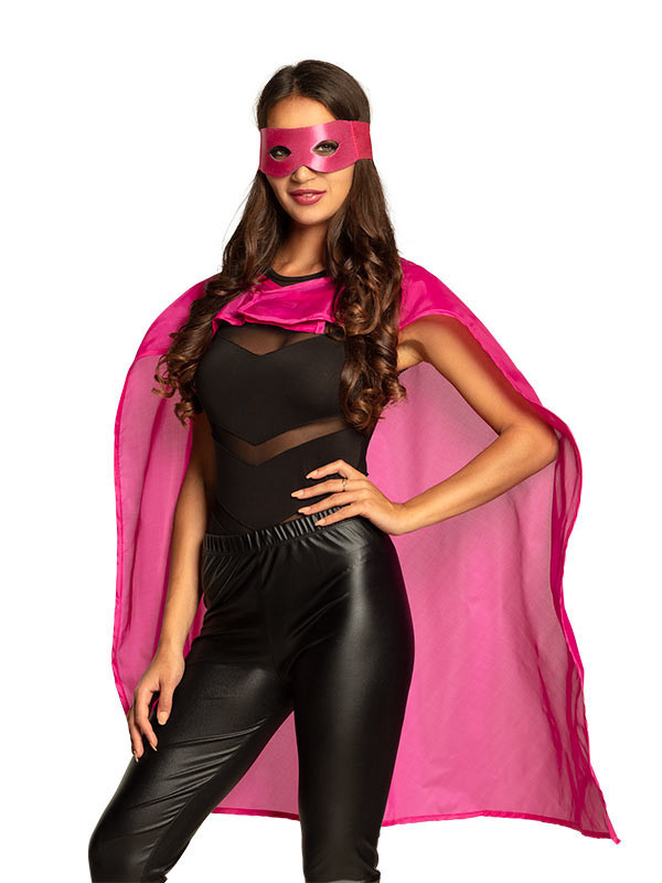 Set superhéroe adulto rosa