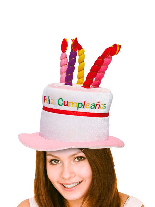 Sombrero Feliz Cumpleaños rosa