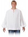 Camisas medievales de mesonero blanca