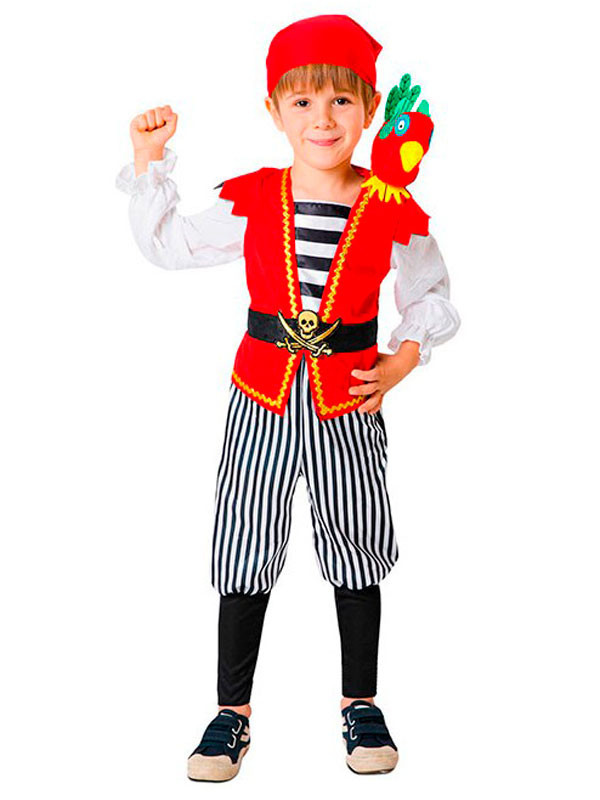 Disfraz pirata caribeño infantil