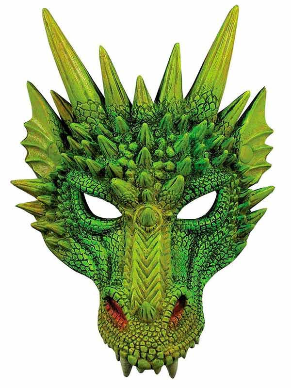 Máscara dragón verde