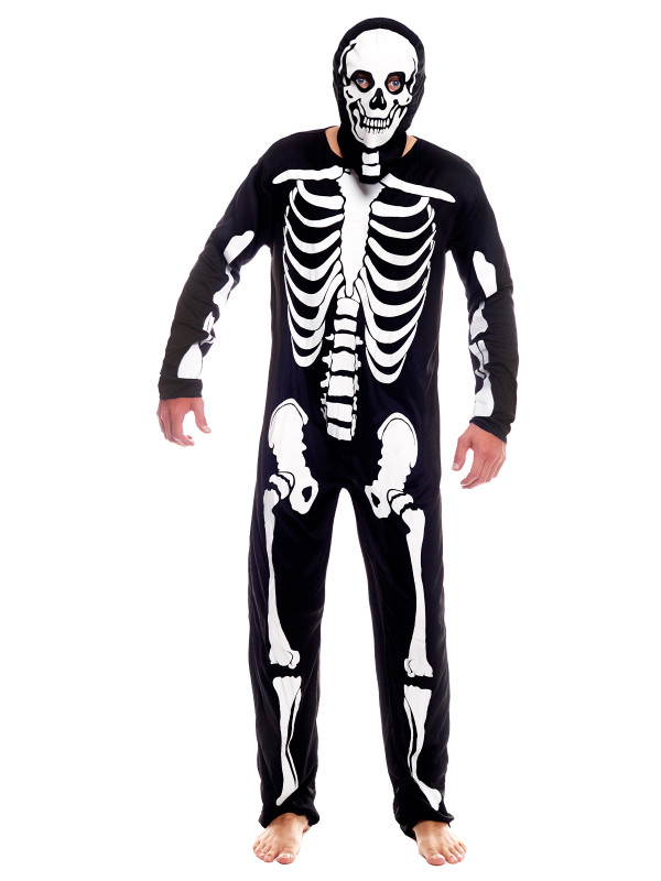 Skelett-Knochen-Kostüm für Erwachsene