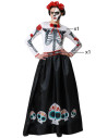 Mexikanisches Skelett Kostüm große Größe