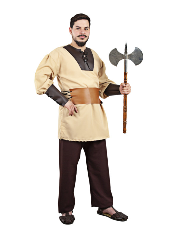 Mittelalterliches Holzfäller-Kostüm für Erwachsene