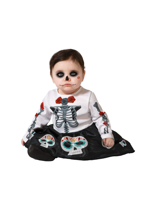 Mexikanisches Baby-Skelett-Kostüm