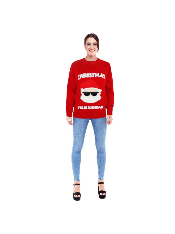 Weihnachtsmann-Pullover Erwachsene unisex