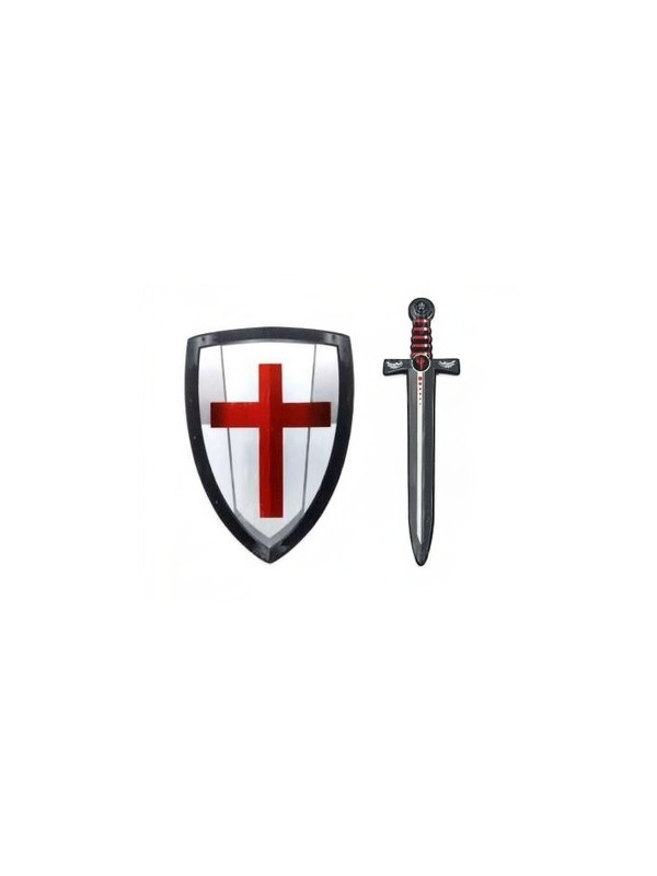 Schwert und Kreuzschild-Set