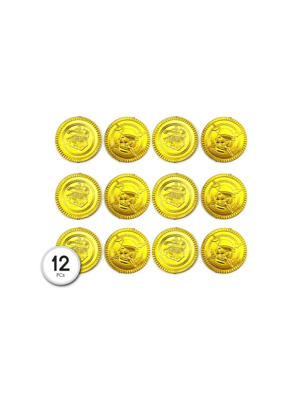 12 Piratenmünzen