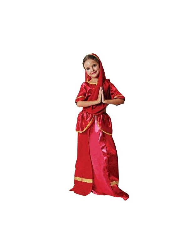 Farbiges Hindu-Kostüm für Mädchen
